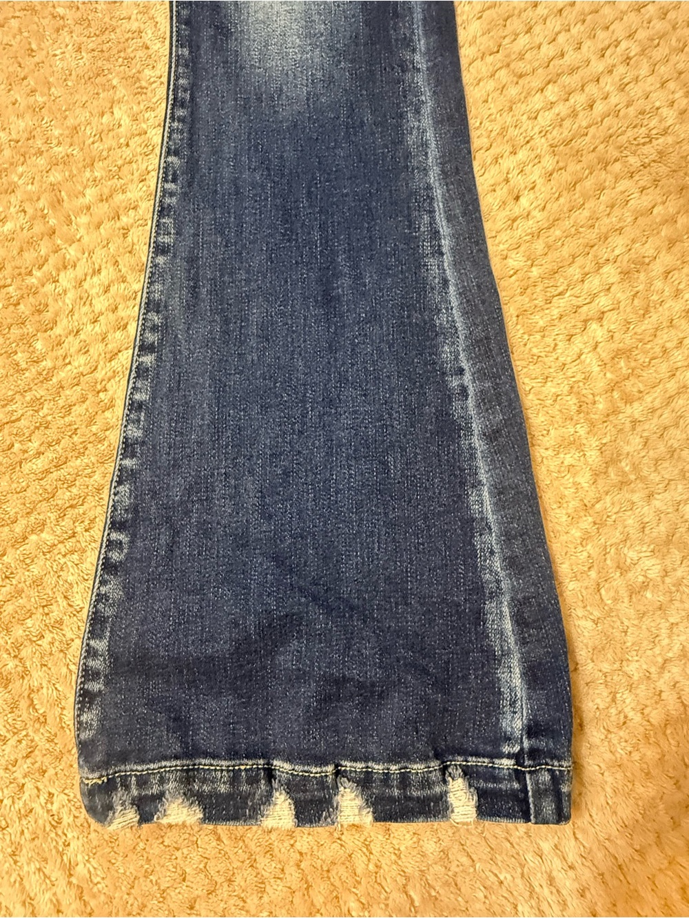 Kancan High Rise Flare Women’s Dark Blue - denim - Picture 3 of 4